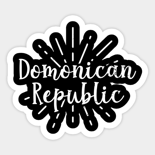 Dominican Republic Shirt | Sparkling Star Gift Sticker by Gawkclothing